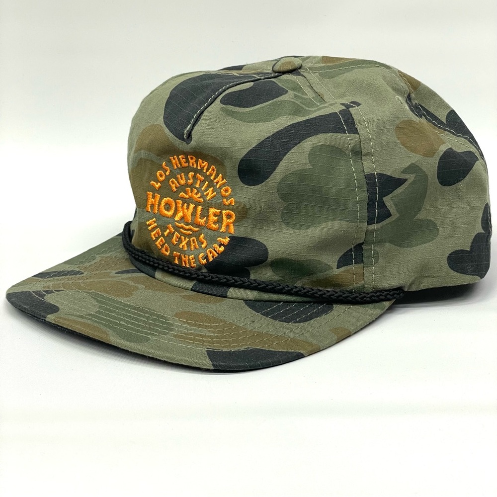 Howler Brothers Hat Cap Snap Back Camo Austin Texas Los Hermanos Rope Mens
